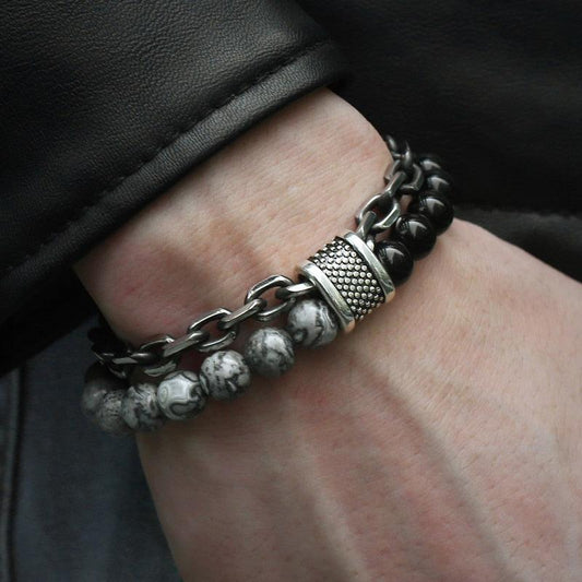 Tiger Eye Stone Beaded Bracelet Bracelets - The Burner Shop