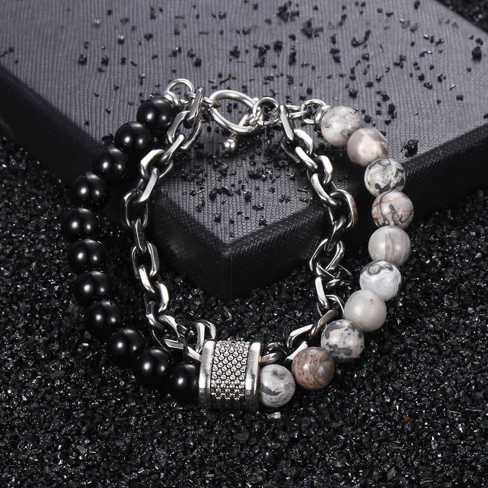 Tiger Eye Stone Beaded Bracelet Bracelets - The Burner Shop