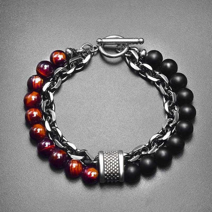 Tiger Eye Stone Beaded Bracelet Bracelets - The Burner Shop