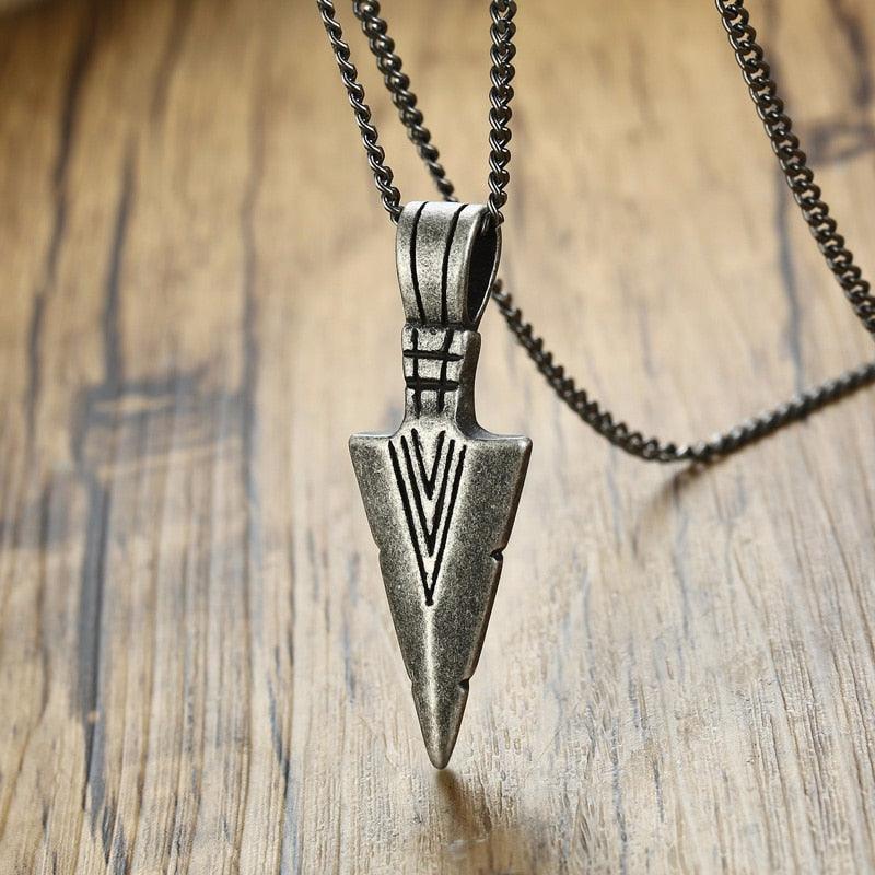 Tribal Arrowhead Pendant Necklaces - The Burner Shop