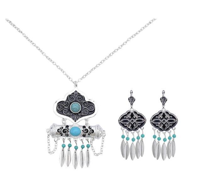 Tribal Silver Statement Collar Choker Necklaces - The Burner Shop