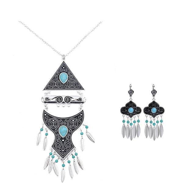 Tribal Silver Statement Collar Choker Necklaces - The Burner Shop