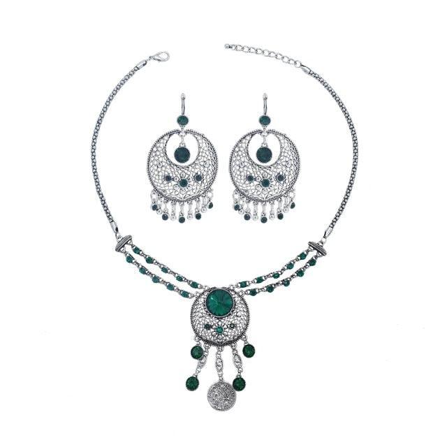 Tribal Silver Statement Collar Choker Necklaces - The Burner Shop