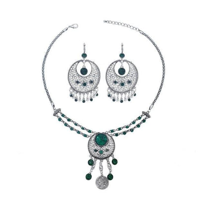Tribal Silver Statement Collar Choker Necklaces - The Burner Shop