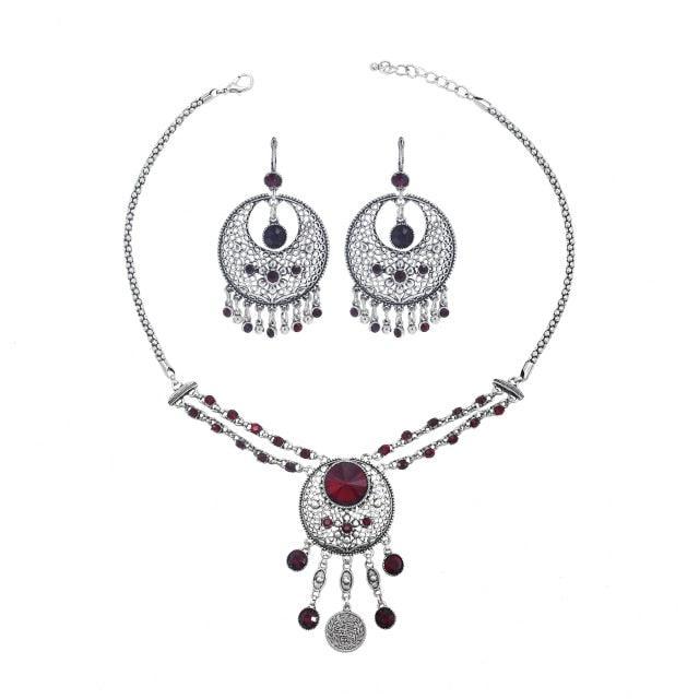 Tribal Silver Statement Collar Choker Necklaces - The Burner Shop