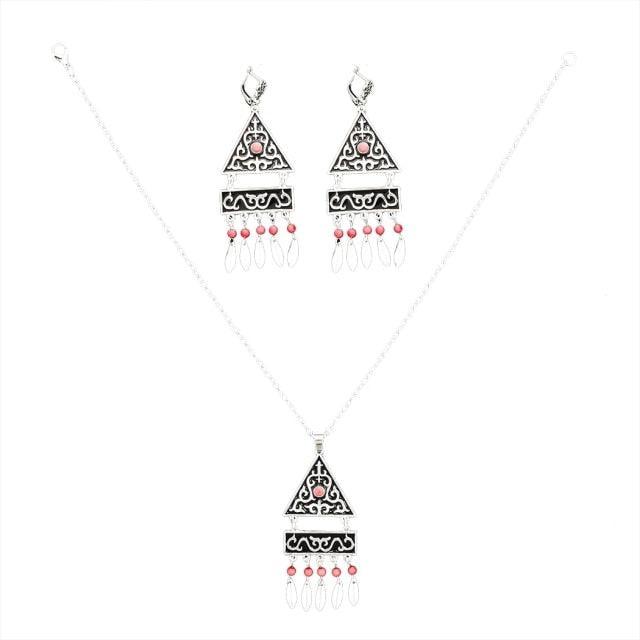 Tribal Silver Statement Collar Choker Necklaces - The Burner Shop