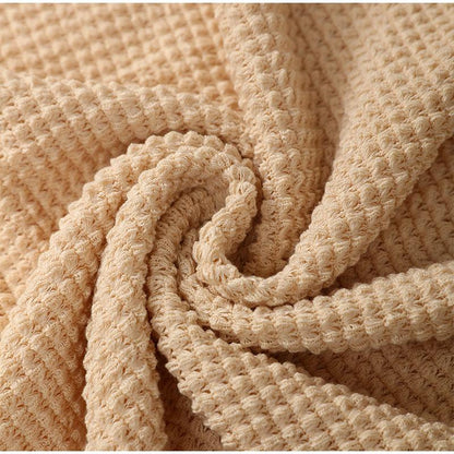 Two Piece Waffle Knit Loungewear Set Two Piece - The Burner Shop