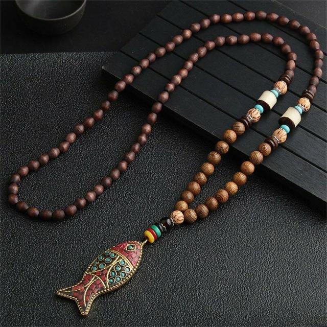 Unisex Handmade Beads Pendant Necklaces - The Burner Shop