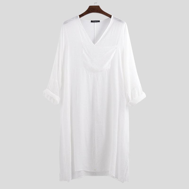 V-Neck Summer Kaftan Kaftan - The Burner Shop