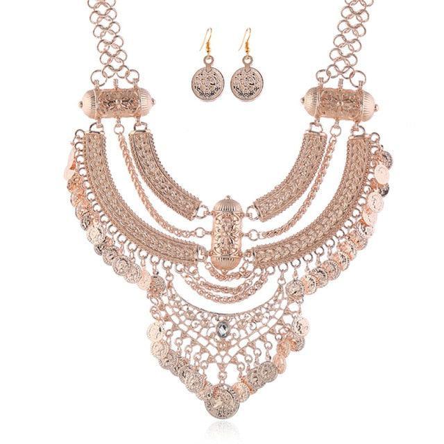 Vintage Bohemian Ethnic Maxi Statement Necklace Necklaces - The Burner Shop