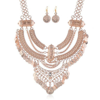 Vintage Bohemian Ethnic Maxi Statement Necklace Necklaces - The Burner Shop