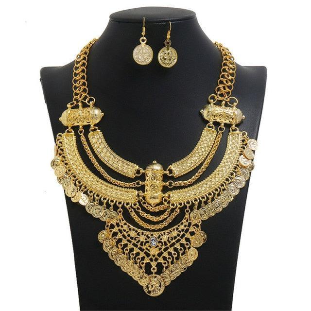 Vintage Bohemian Ethnic Maxi Statement Necklace Necklaces - The Burner Shop
