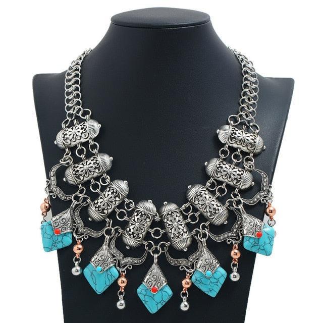 Vintage Bohemian Ethnic Maxi Statement Necklace Necklaces - The Burner Shop