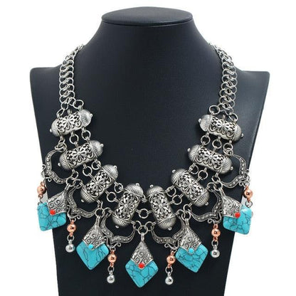 Vintage Bohemian Ethnic Maxi Statement Necklace Necklaces - The Burner Shop