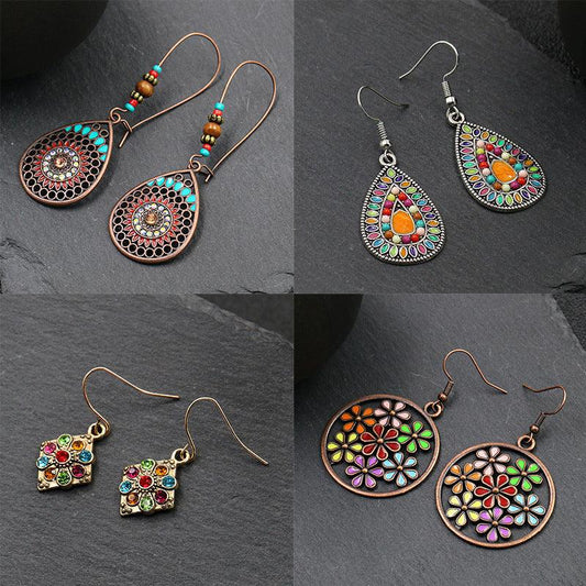 Vintage Boho Drop Earrings Earrings - The Burner Shop