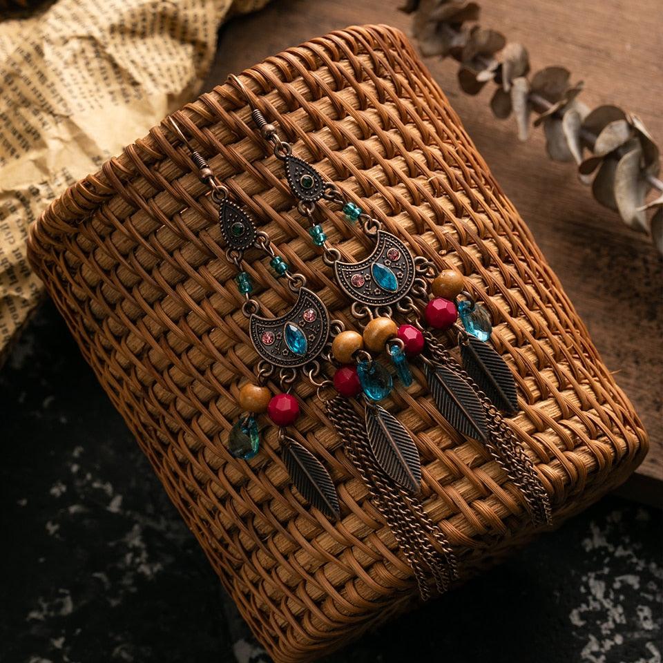 Vintage Boho Drop Earrings Earrings - The Burner Shop