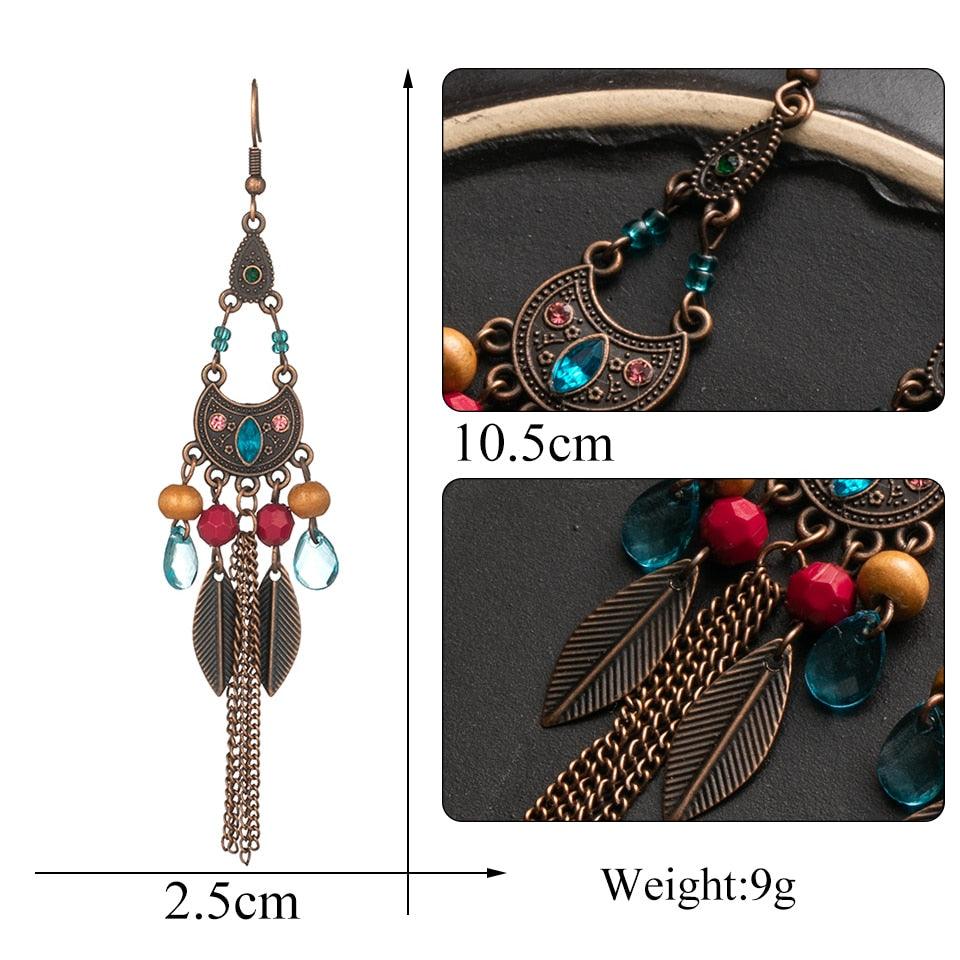 Vintage Boho Drop Earrings Earrings - The Burner Shop