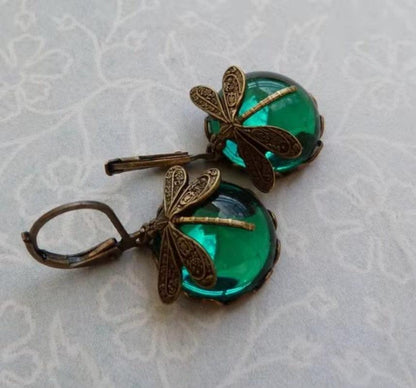 Vintage Dragonfly Earrings Earrings - The Burner Shop