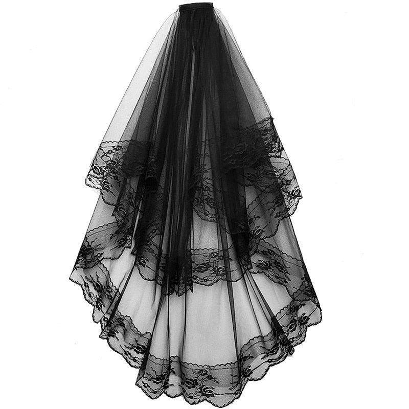 Vintage Lace Bridal Veils Veils - The Burner Shop