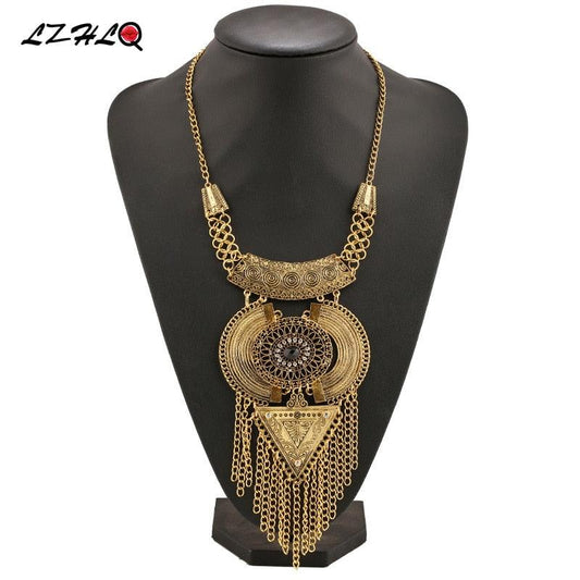 Vintage Tassel Long Pendant Necklace Necklaces - The Burner Shop