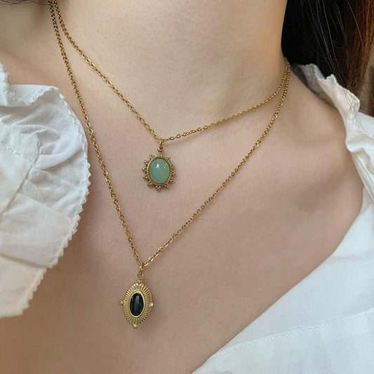 Vintage Water Drop Pendant Necklace Necklaces - The Burner Shop