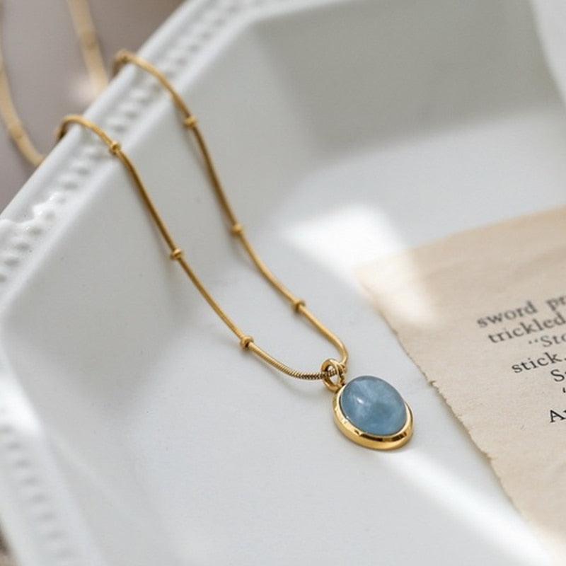 Vintage Water Drop Pendant Necklace Necklaces - The Burner Shop