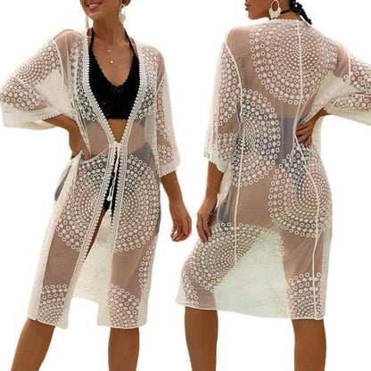 White Lace Cover Up Cover Ups - The Burner Shop