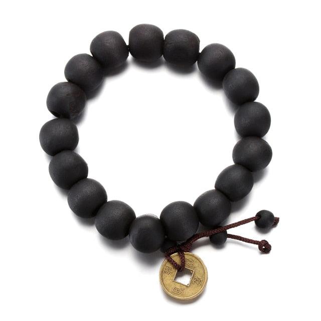 Wood Bead Buddhist Bracelet Bracelets - The Burner Shop