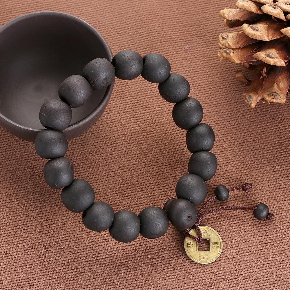 Wood Bead Buddhist Bracelet Bracelets - The Burner Shop