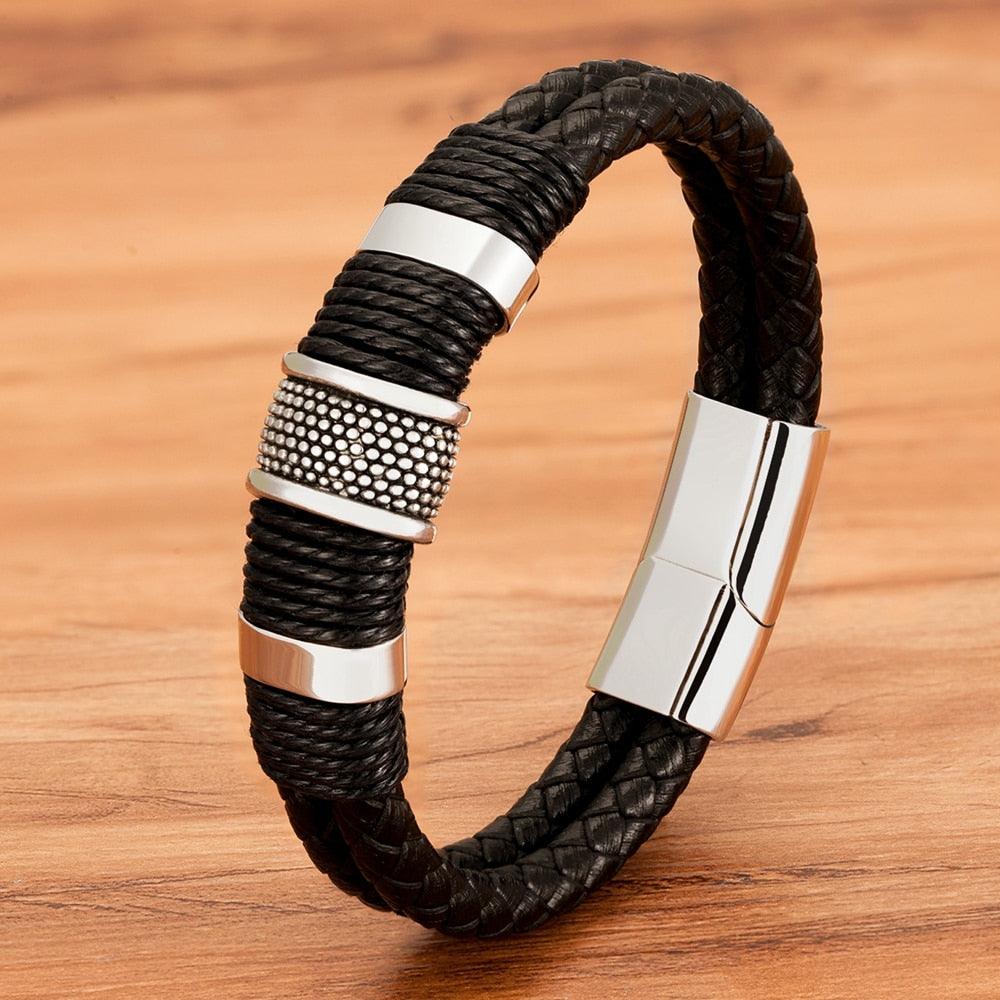 Woven Leather Rope Bracelet Bracelets - The Burner Shop